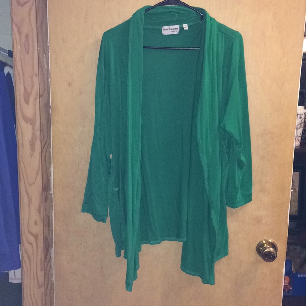 Kelly green cardigan